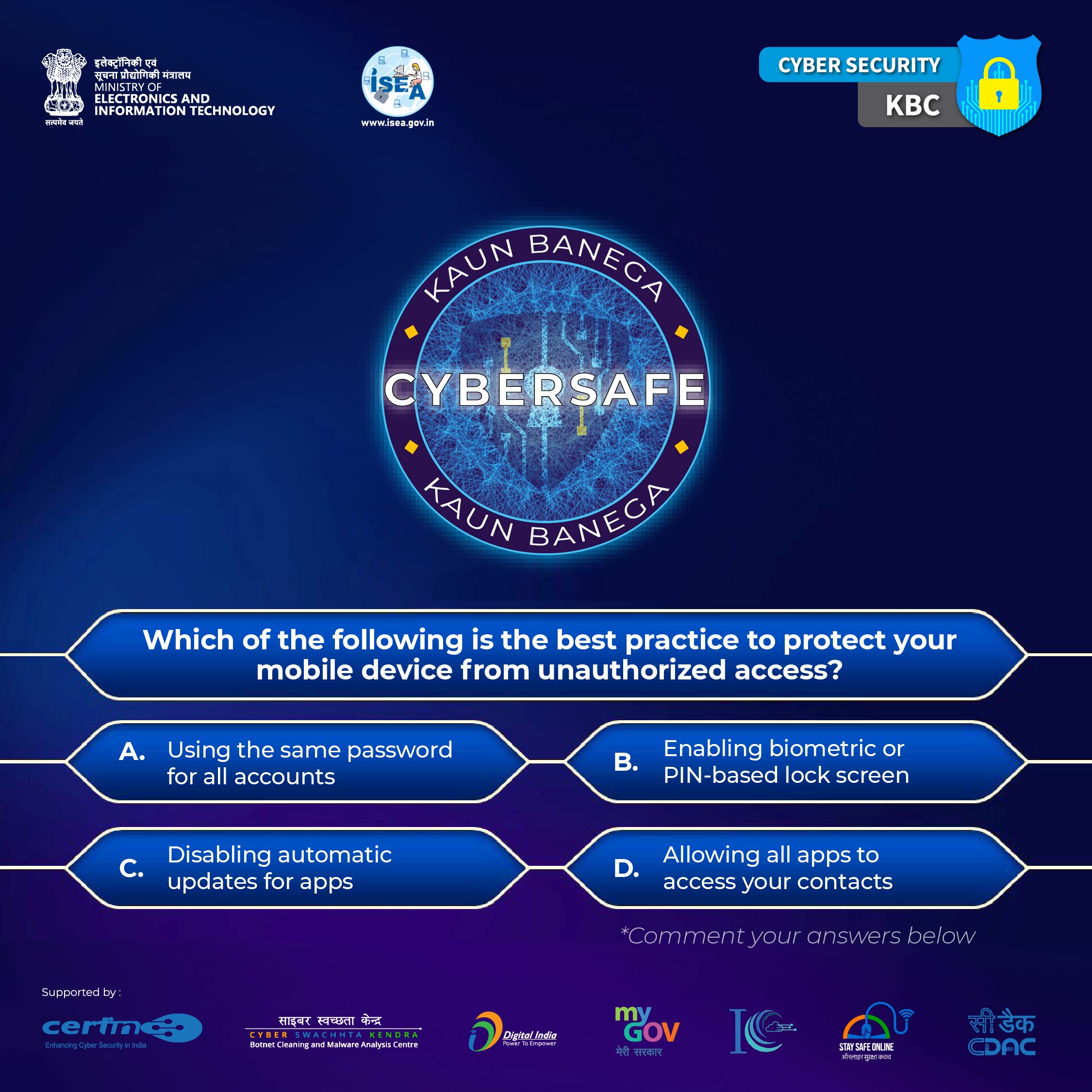 KBC Kaun Banega CyberSafe Staysafeonline